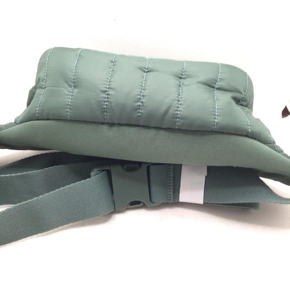 Reebok Womens Xenon Quilted Fannypack Waist Belt Bag- Trek Green - Picture 4 of 11